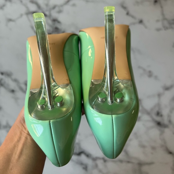 Nine West Trendz Pointed Toe Pump Heels Women's Neon Pistachio Color - Size 8.5 - Picture 11 of 15